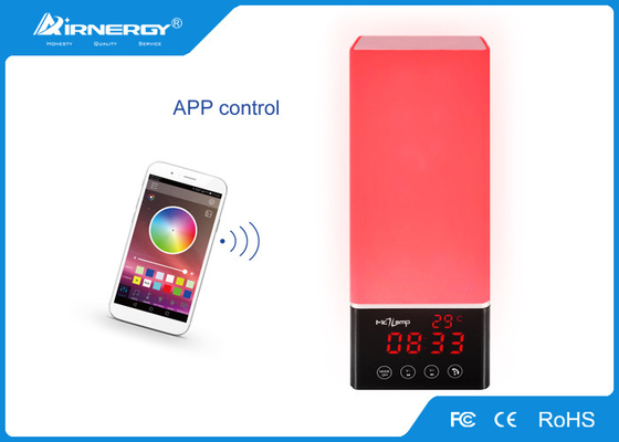 Oradores sem fio conduzidos vermelhos/luzes exteriores com os oradores de Bluetooth de poupança de energia