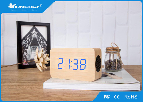 Rádio de madeira sem fio de madeira baixo super do despertador dos oradores/V4.0 Bluetooth